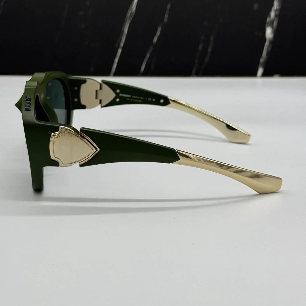 NEW BURBERRY BE4433U 413871 SUNGLASSES GREEN UNISEX BE4433U 4138/71 BURBERRY